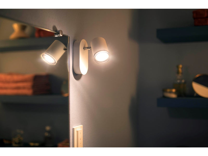 Philips Hue Adore Bathroom Single Spotlight - White