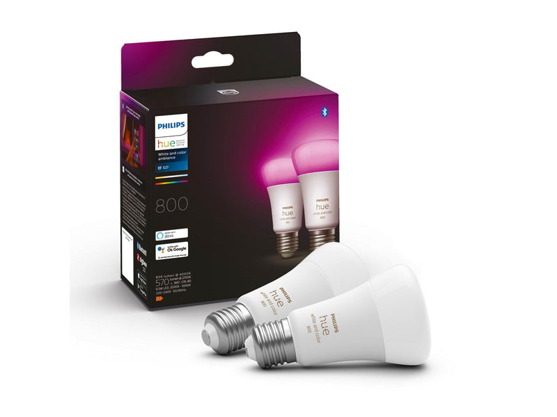 Philips Hue Color A60 E27 806 Lumen - 2-Pack