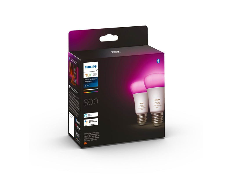 Philips Hue Color A60 E27 806 Lumen - 2-Pack
