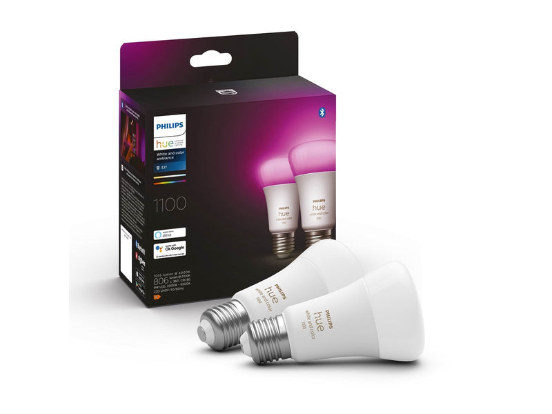Philips Hue Color A60 E27 1100 Lumen - Doppelpack