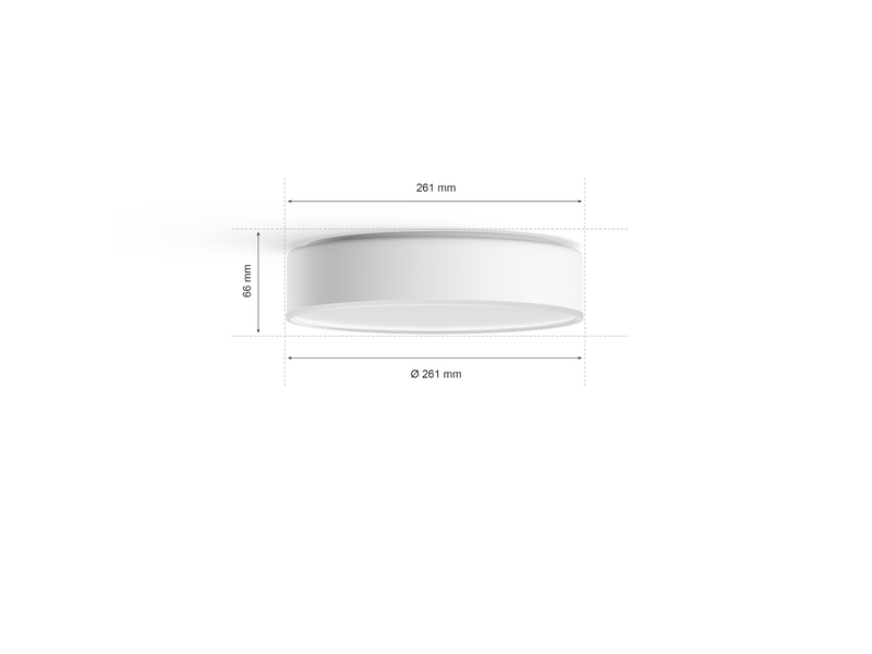 Philips Hue Enrave, kleine Deckenleuchte (Weiß)