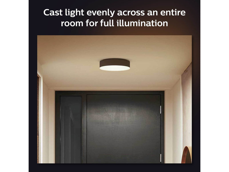 Philips Hue Enrave Small Ceiling Lamp - Black