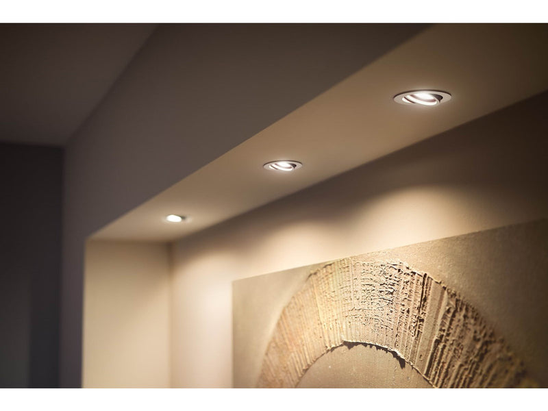 Philips Hue Milliskin Recessed Spotlight Round - White - 3-Pack