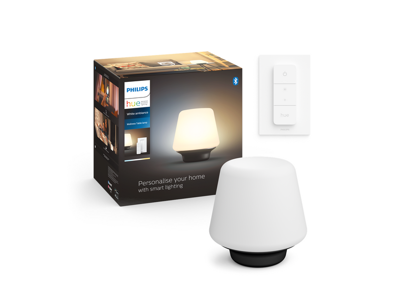 Philips Hue Wellness Table Lamp - White - With Dimmer Switch