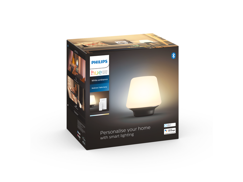 Philips Hue Wellness Table Lamp - White - With Dimmer Switch