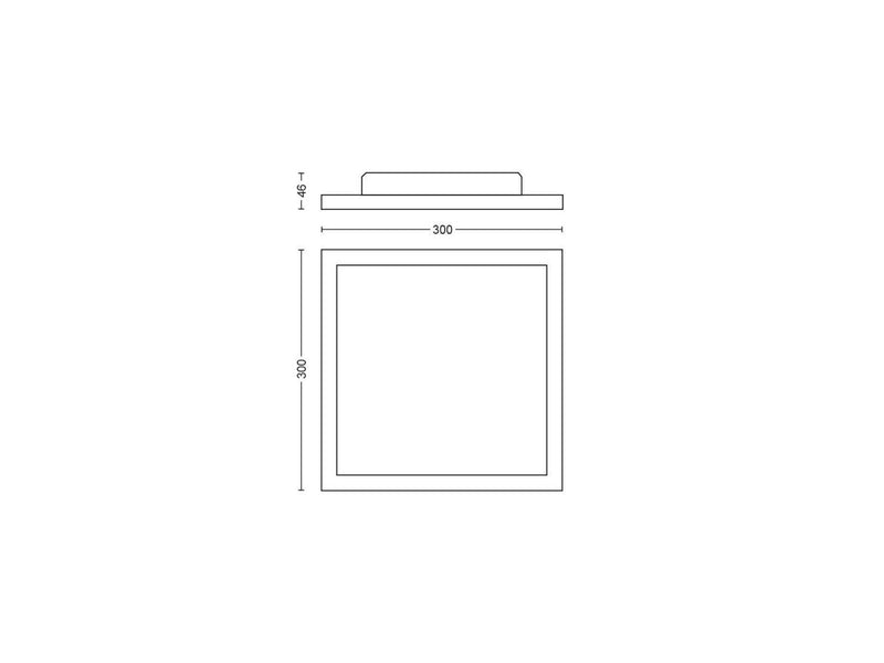 Philips Hue Aurelle Quadratische Panelleuchte, 30cm (Weiß)