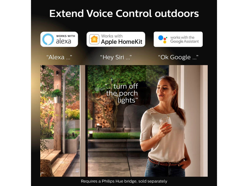 Philips Hue Welcome Outdoor Floodlight - Black