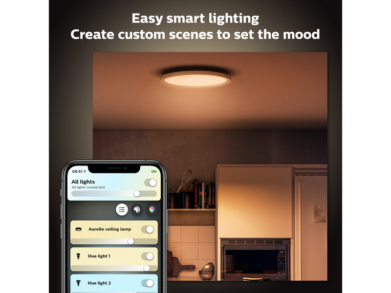 Philips Hue Aurelle Runde Panelleuchte (Weiß)