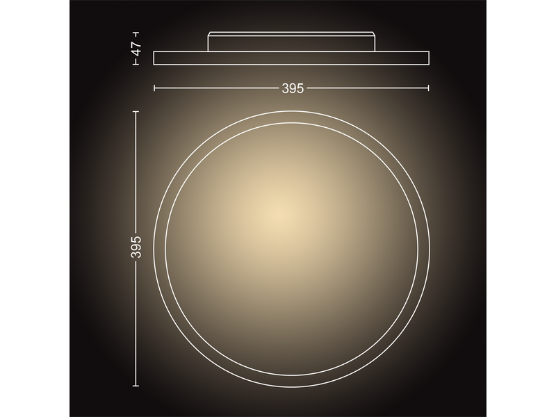 Philips Hue Aurelle Runde Panelleuchte (Weiß)
