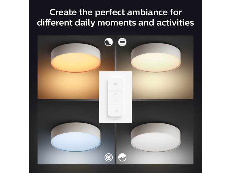 Philips Hue Enrave, mittelgroße Deckenleuchte (Weiß)