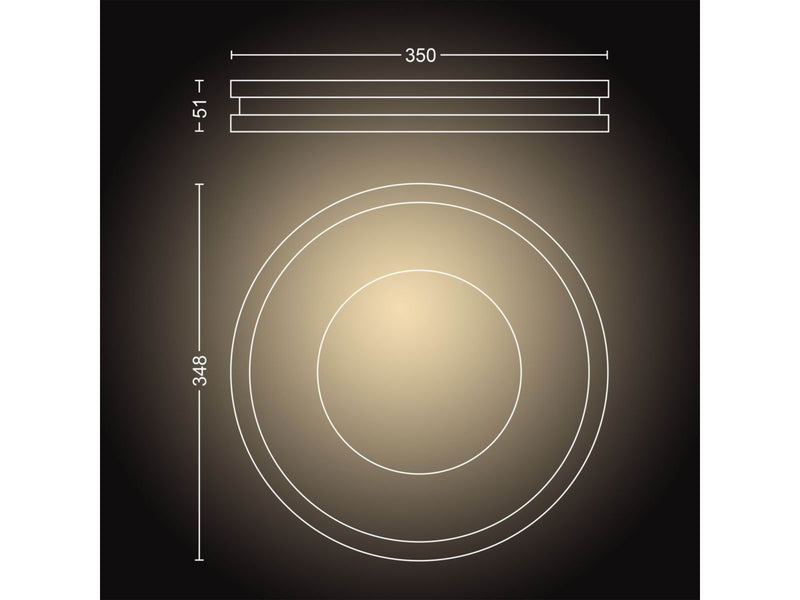 Philips Hue Being Plafond Ceiling Light - Black