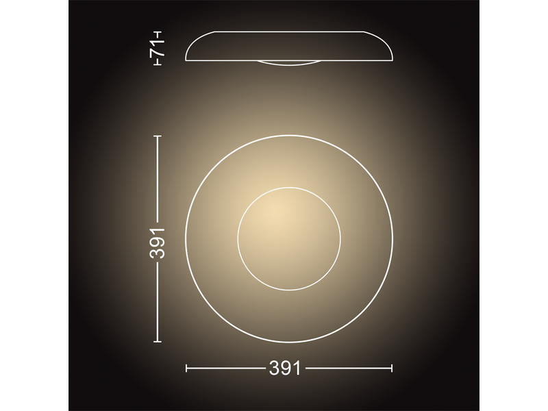 Philips Hue Still Plafond Ceiling Light - Aluminum