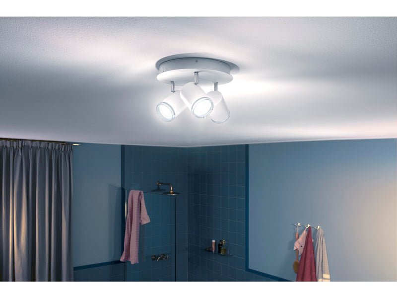 Philips Hue Adore Bathroom Ceiling Tripple Spotlight - White