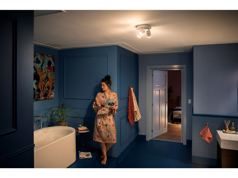 Philips Hue Adore Bathroom Ceiling Tripple Spotlight - White