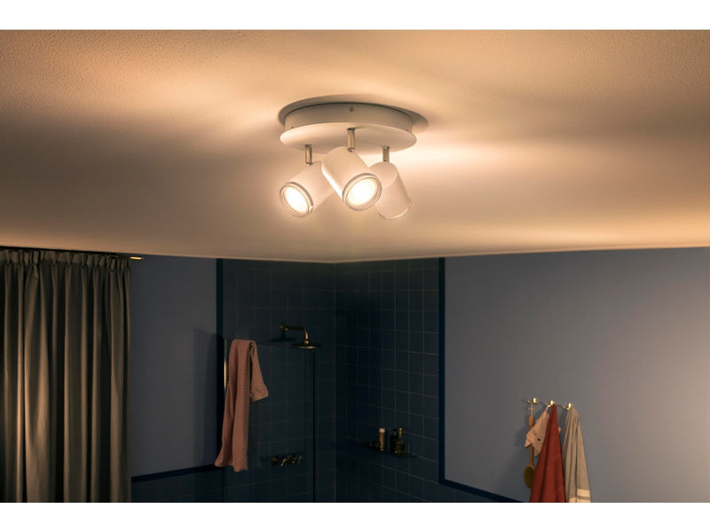 Philips Hue Adore Bathroom Ceiling Tripple Spotlight - White