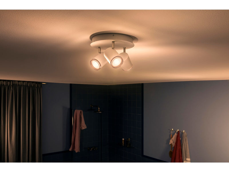 Philips Hue Adore Bathroom Ceiling Tripple Spotlight - White