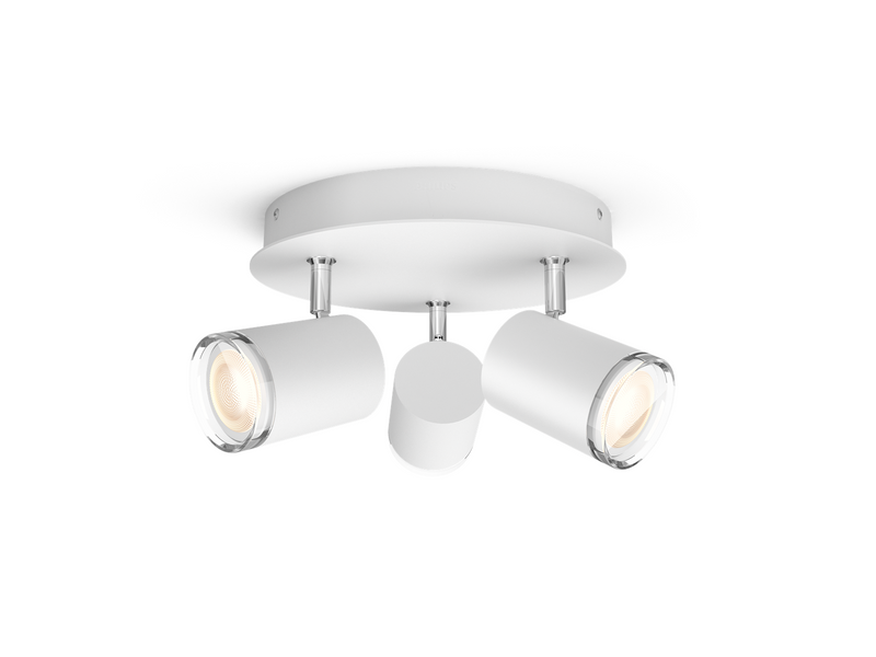 Philips Hue Adore Bathroom Ceiling Tripple Spotlight - White