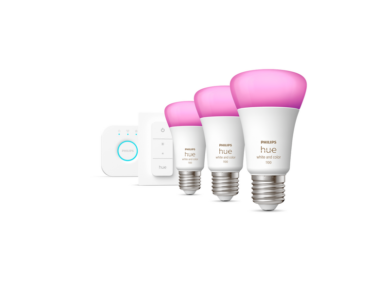Philips Hue Color A60 E27 1100 Lumen - Starter Kit With 3 Bulbs