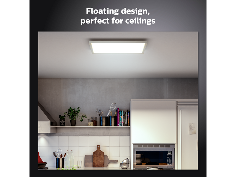 Philips Hue Aurelle Large Square Ceiling Panel Light - White