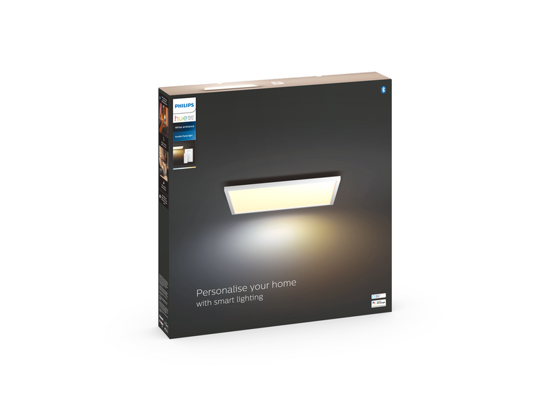 Philips Hue Aurelle Large Square Ceiling Panel Light - White