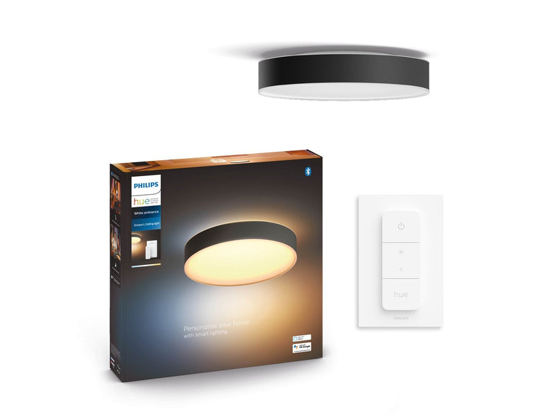 Philips Hue Enrave, große Deckenleuchte (Schwarz)