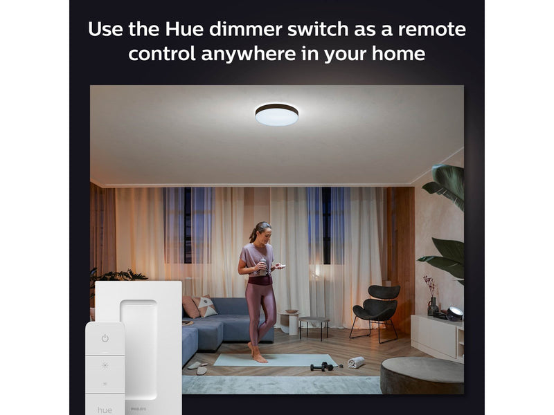 Philips Hue Enrave, große Deckenleuchte (Schwarz)