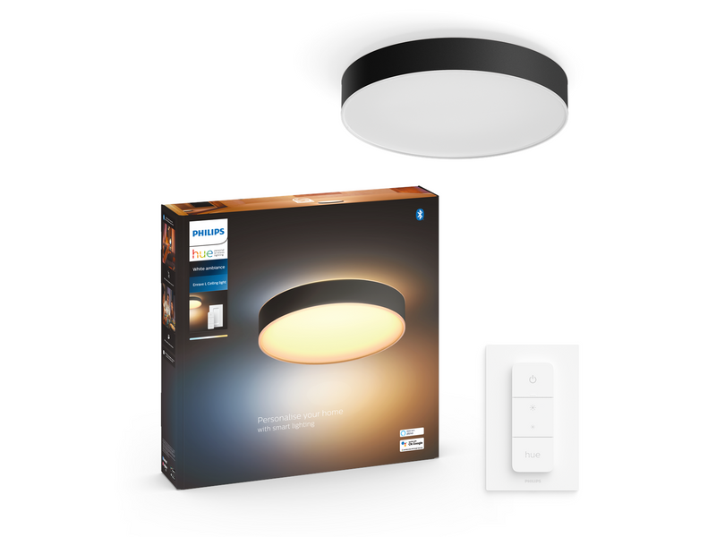 Philips Hue Enrave, große Deckenleuchte (Schwarz)