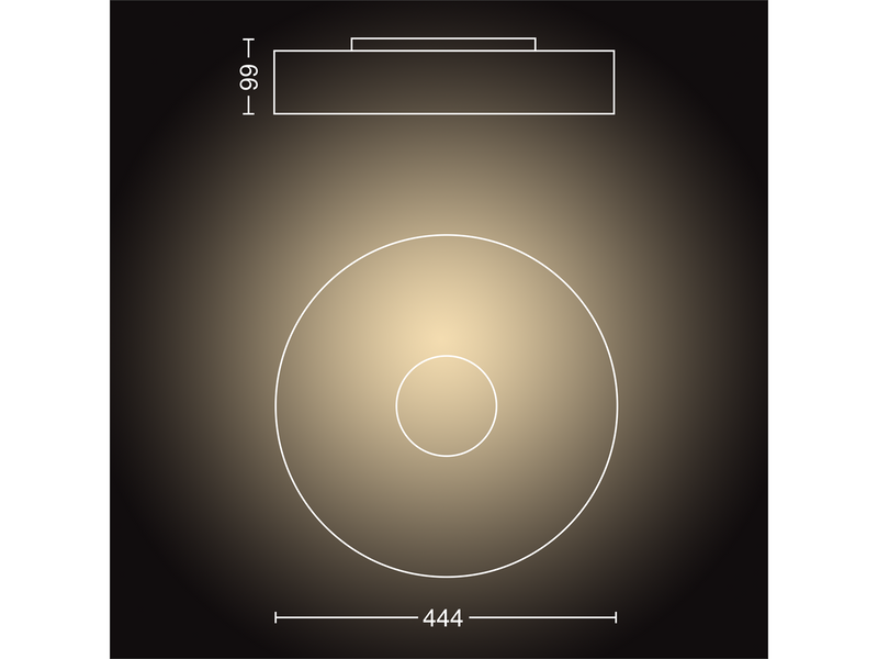 Philips Hue Fair Plafond Ceiling Light - White