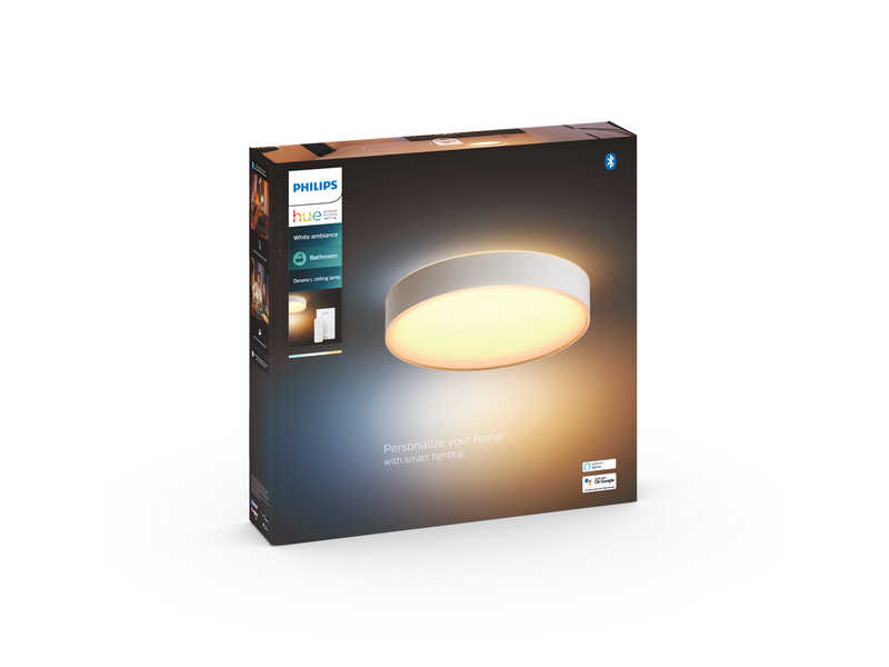 Philips Hue Devere Large Ceiling Lamp - White