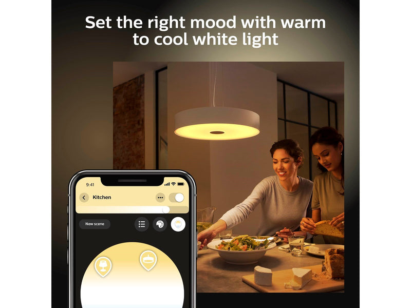 Philips Hue Fair Pendant Ceiling Light - White