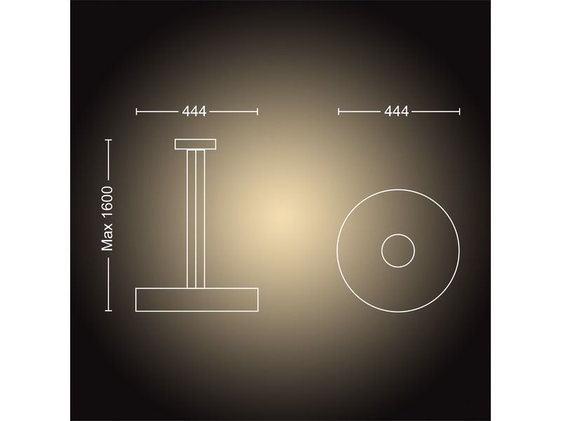 Philips Hue Fair Pendant Ceiling Light - White