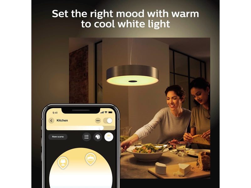 Philips Hue Fair Pendant Ceiling Light - Black