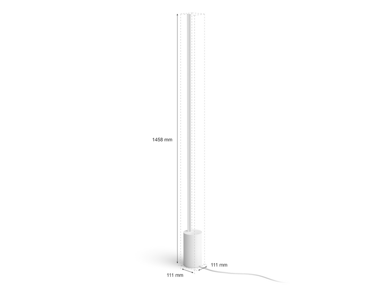 Philips Hue Gradient Signe Multicolor Floor Lamp - White