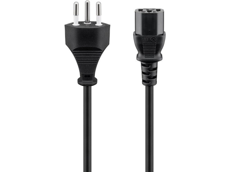 Pro Power supply cord Switzerland 2 m black