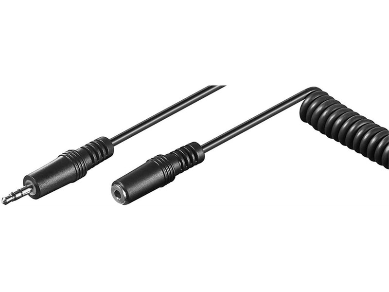 Pro Headphone extension cable 3.5 mm coiled cable
