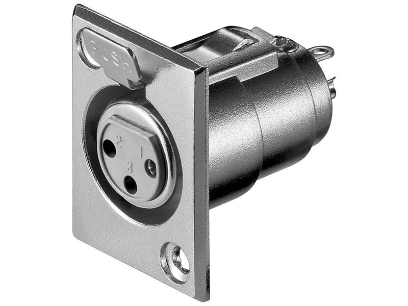Pro Microphone chassis female socket 3 Pin
