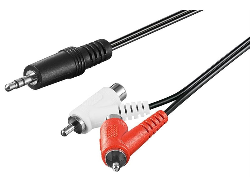 Pro Audio cable adapter 3.5 mm male to stereo RCA male/female