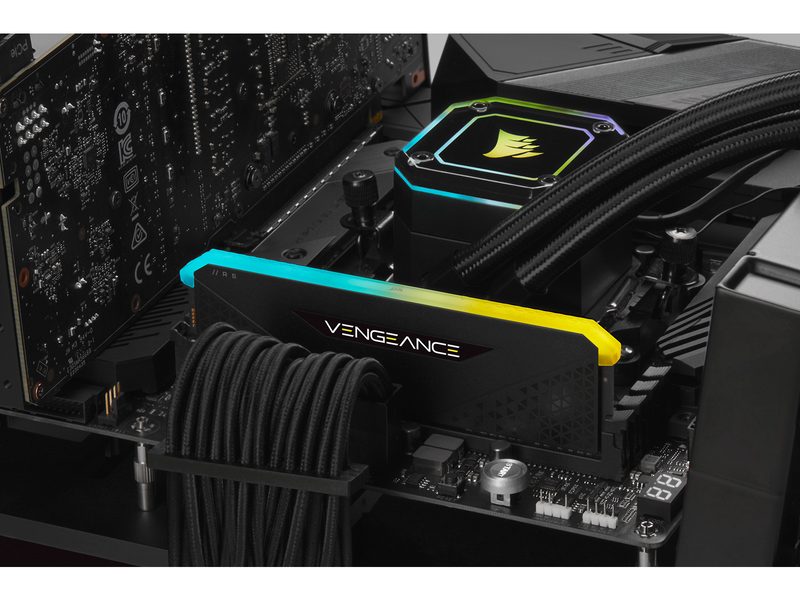 Corsair Vengeance RGB RS DDR4-3200 - 8GB - CL16 - Single Channel (1 pcs) - AMD Optimized - Schwarz mit RGB