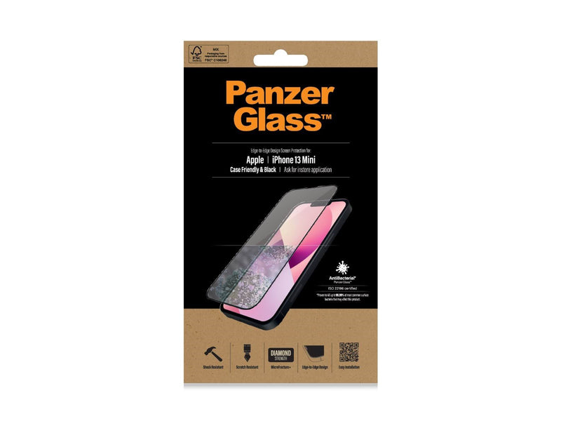 PanzerGlass Screen Protector Apple iPhone 13 Mini | Edge-to-Edge