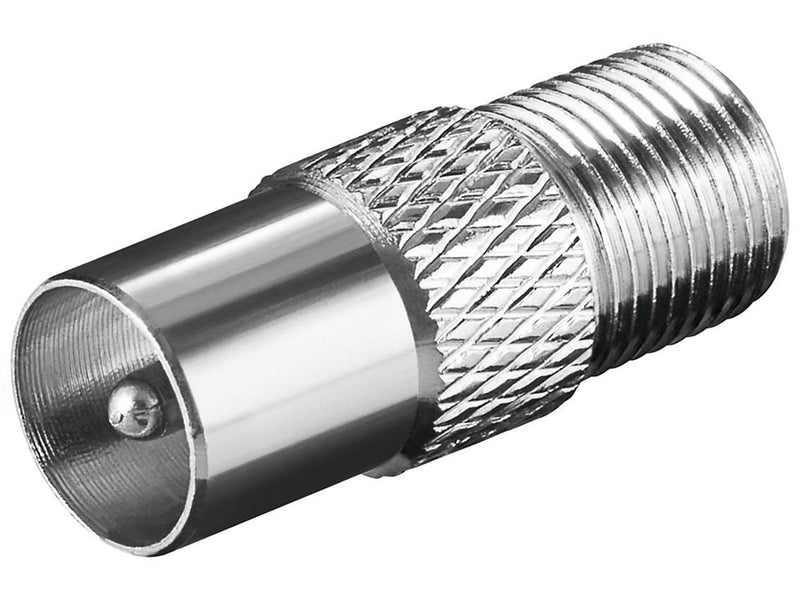Pro F-adapter: F female  Coaxial male