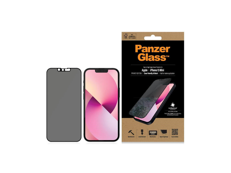 PanzerGlass Privacy Screen Protector Apple iPhone 13 Mini | Edge-to-Edge