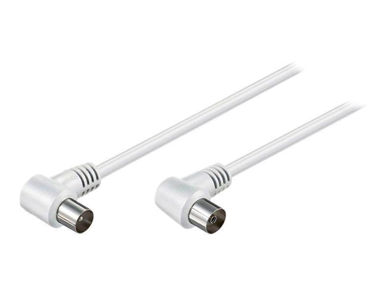 Pro Angled antenna cable (70 dB) 2x shielded