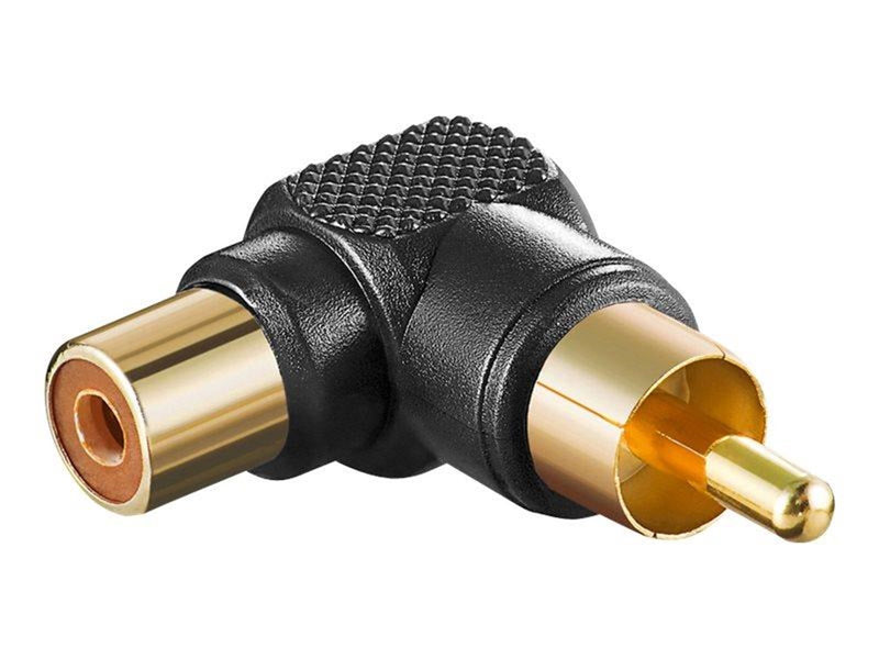 Pro RCA adapter 90° black