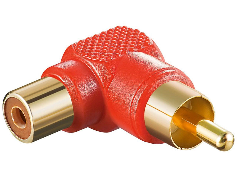 Pro RCA adapter 90° red