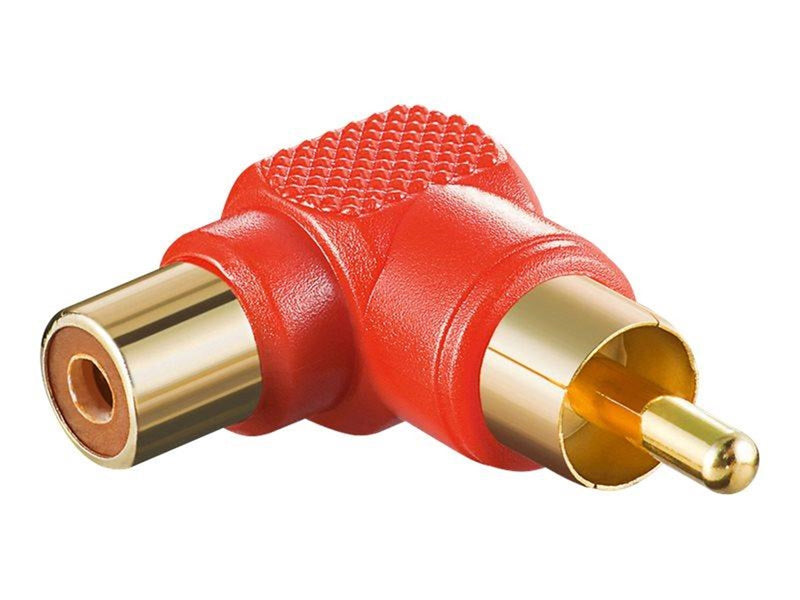 Pro RCA adapter 90° red