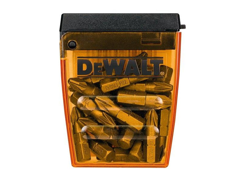 Dewalt High Performance 25pc Set PZ2 25mm In Small Bulk Storage Case