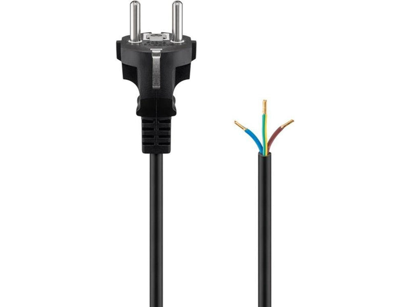 Pro Safety plug cord for assembly 1.5 m black