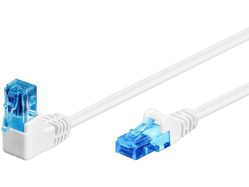Pro LAN CAT 6A U/UTP 90° - Weiß - 3 meter