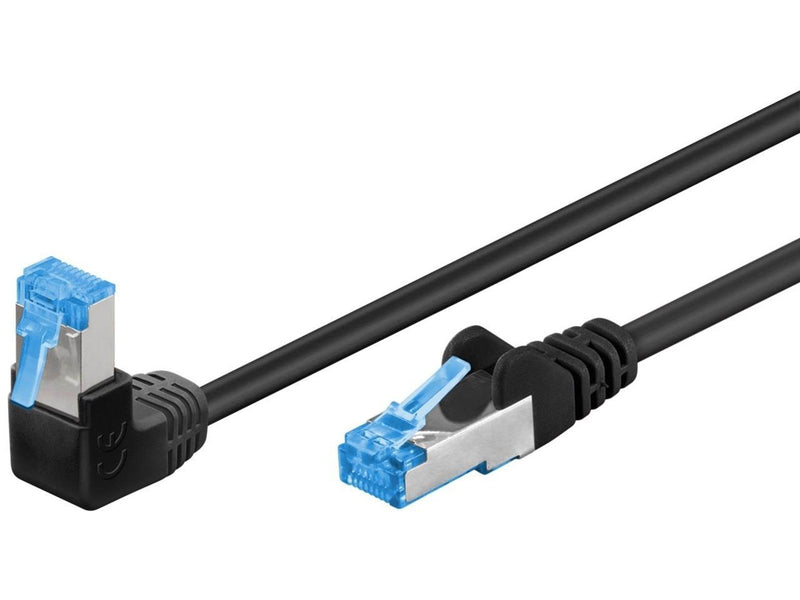 Pro LAN CAT 6A U/UTP 90° - Schwarz - 5 meter