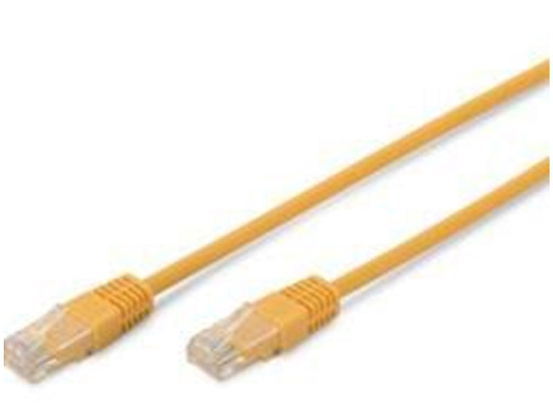 DIGITUS CAT 5e patch cable U/UTP yellow - Gelb - 0.5 meter
